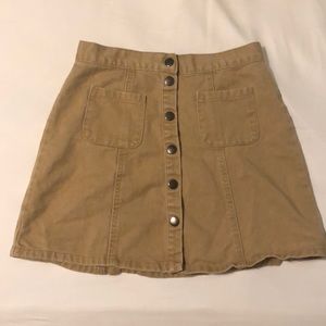 UO Button Down Skirt